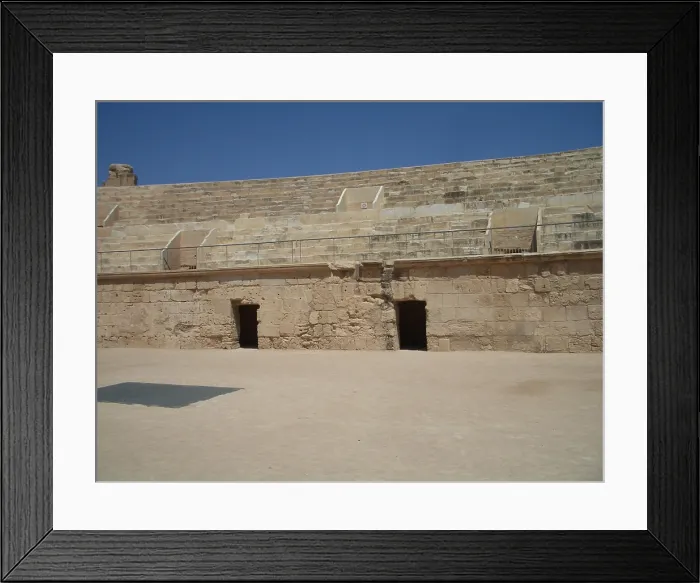 Framed Print : Amphitheatre of El Jem, Tunisia, 2009. Creator: Amanda Waite Framed Print : Amphitheatre of El Jem, Tunisia, 2009. Creator: Amanda Waite