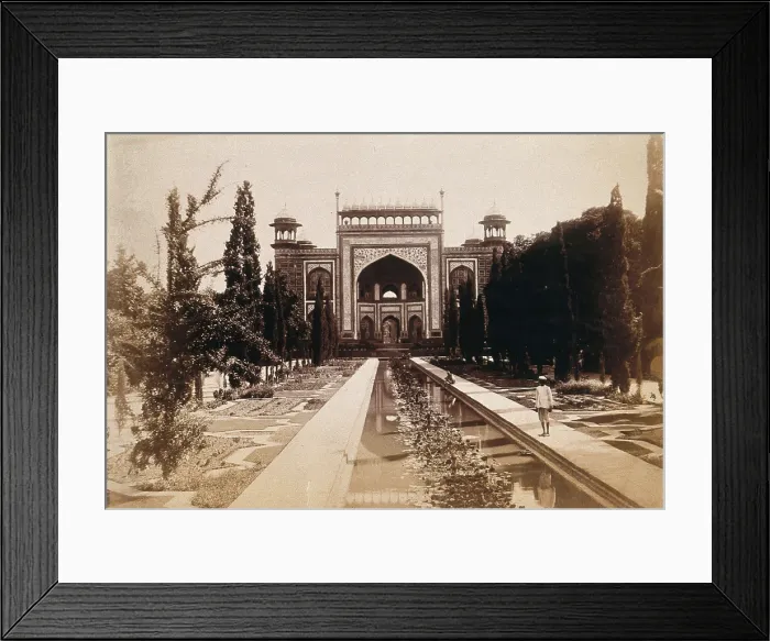 Framed Print : The Taj Mahal, Agra, India: entrance gate, c1900. Creator: Unknown Framed Print : The Taj Mahal, Agra, India: entrance gate, c1900. Creator: Unknown
