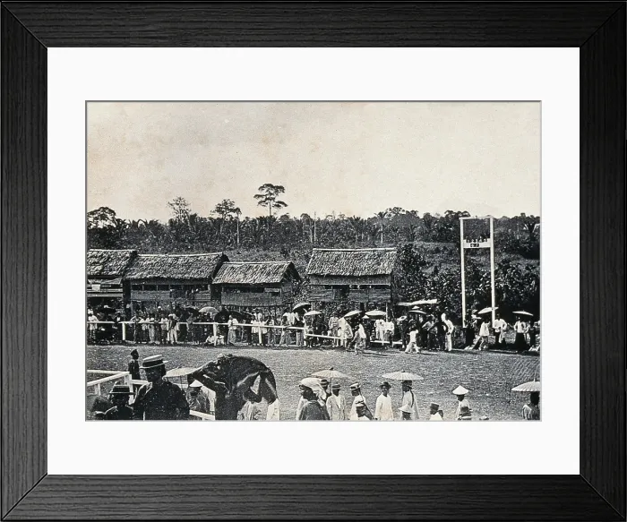 Framed Print : Kuching, Sarawak: view of the racecourse, c1900. Creator: Unknown
