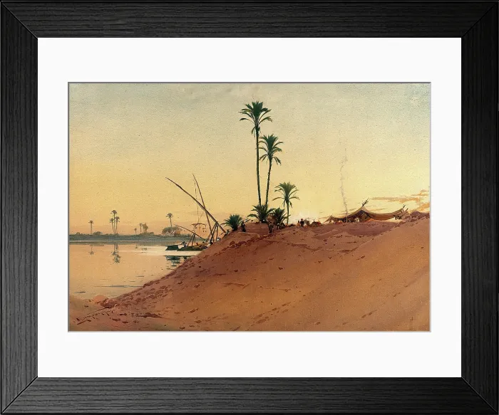 Framed Print : Egypt: banks of the Nile, 1900-1930. Creator: Augustus Osborne Lamplough Framed Print : Egypt: banks of the Nile, 1900-1930. Creator: Augustus Osborne Lamplough