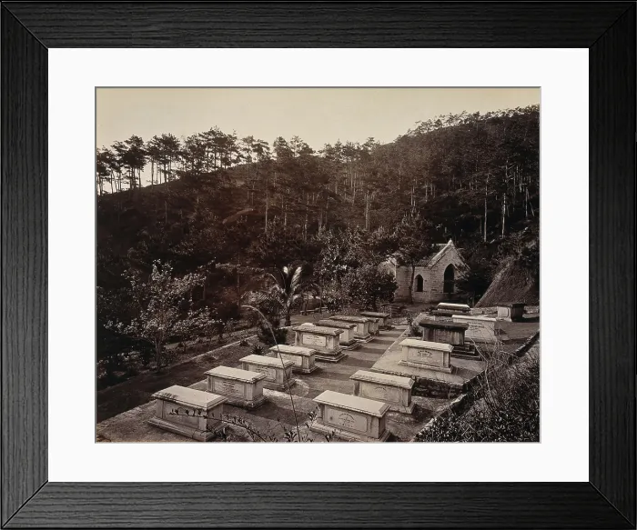 Framed Print : The Parsee Cemetery, Happy Valley, Hong Kong, c1873. Creator: William Pryor Floyd Framed Print : The Parsee Cemetery, Happy Valley, Hong Kong, c1873. Creator: William Pryor Floyd