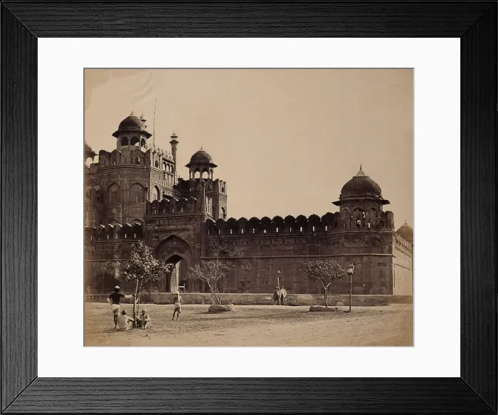 Framed Print : India: the 'Lahore Gate of the Palace', c1858. Creator: Felice Beato Framed Print : India: the 'Lahore Gate of the Palace', c1858. Creator: Felice Beato