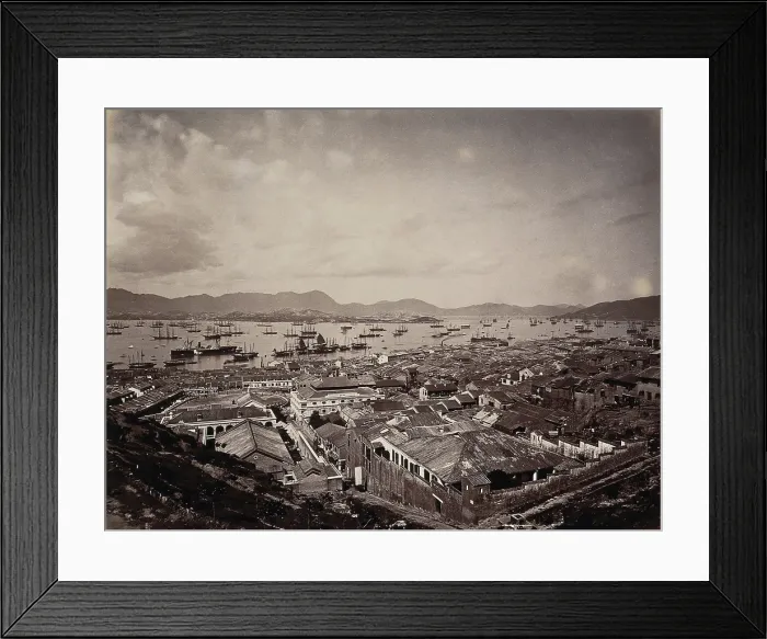 Framed Print : The Chinese town, West Point, Hong Kong, c1873. Creator: William Pryor Floyd Framed Print : The Chinese town, West Point, Hong Kong, c1873. Creator: William Pryor Floyd