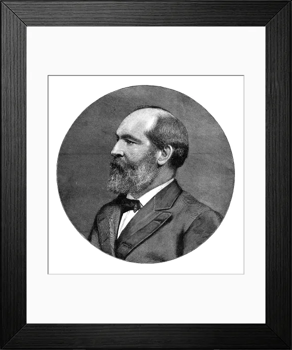 Framed Print : The late James A. Garfield, President of the United States, 1881. Creator: Unknown Framed Print : The late James A. Garfield, President of the United States, 1881. Creator: Unknown