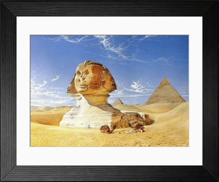 Framed Print : The Great Sphinx, between 1860 and 1893. Creator: Henry Stanier Framed Print : The Great Sphinx, between 1860 and 1893. Creator: Henry Stanier