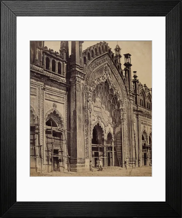 Framed Print : Lucknow, India: gateway of the Jumna Musjid, c1858. Creator: Felice Beato Framed Print : Lucknow, India: gateway of the Jumna Musjid, c1858. Creator: Felice Beato