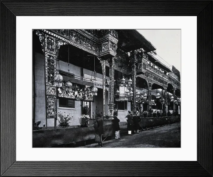 Framed Print : Lyndhurst Terrace, Hong Kong, 1981 (from a negative of 1869). Creator: John Thomson Framed Print : Lyndhurst Terrace, Hong Kong, 1981 (from a negative of 1869). Creator: John Thomson
