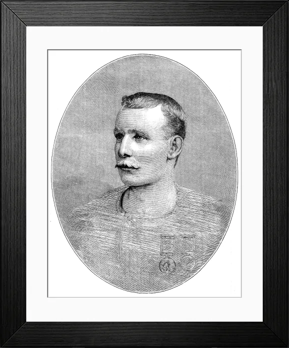 Framed Print : Captain Matthew Webb, the Celebrated Swimmer (Drowned...[in] the whirlpool rapids...1883. Creator: Unknown)