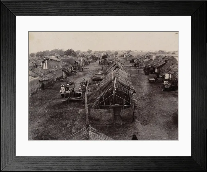 Framed Print : A segregation camp during bubonic plague outbreak, Karachi, India, 1897. Creator: Unknown Framed Print : A segregation camp during bubonic plague outbreak, Karachi, India, 1897. Creator: Unknown