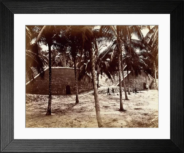 Framed Print : Singapore: a fort at Tanjong Katong, 1880. Creator: John Edmund Taylor Framed Print : Singapore: a fort at Tanjong Katong, 1880. Creator: John Edmund Taylor