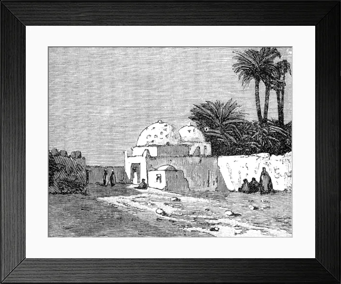 Framed Print : Sketches in Egypt: the Ruins of Thebes - tomb of a sheikh, 1883. Creator: Unknown Framed Print : Sketches in Egypt: the Ruins of Thebes - tomb of a sheikh, 1883. Creator: Unknown