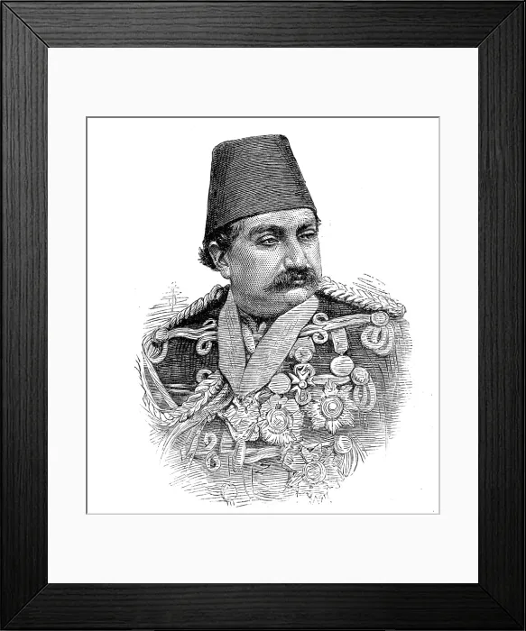 Framed Print : Prince Zil-Ul-Sultan, eldest son of the Shah of Persia, 1881. Creator: Unknown Framed Print : Prince Zil-Ul-Sultan, eldest son of the Shah of Persia, 1881. Creator: Unknown