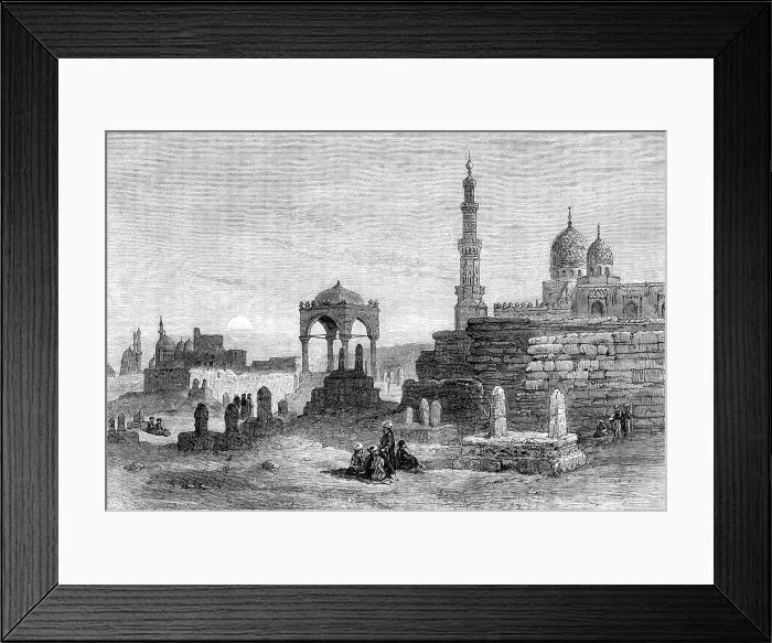 Framed Print : The Crisis in Egypt: Tombs of the Caliphs, Cairo, 1881. Creator: Unknown Framed Print : The Crisis in Egypt: Tombs of the Caliphs, Cairo, 1881. Creator: Unknown