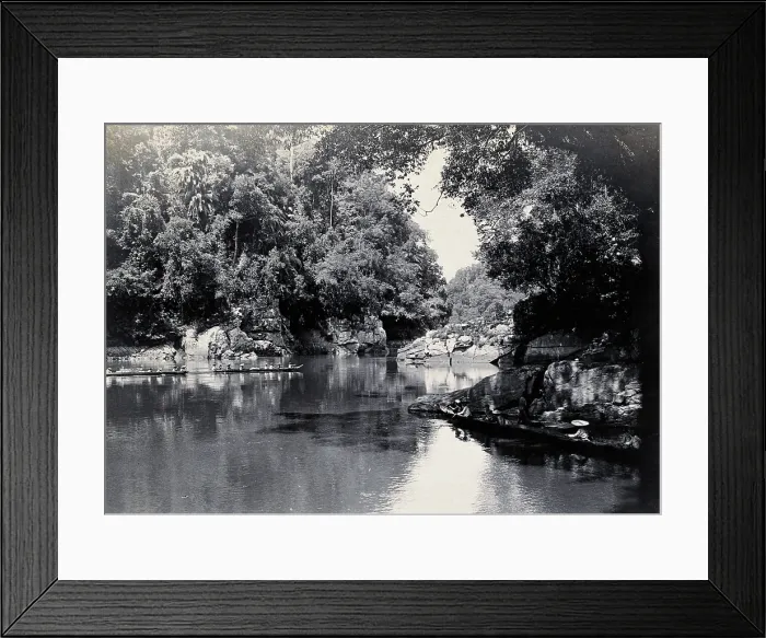 Framed Print : Sarawak: the Rejang River at the head of the Great Rapid, c1900. Creator: Unknown Framed Print : Sarawak: the Rejang River at the head of the Great Rapid, c1900. Creator: Unknown