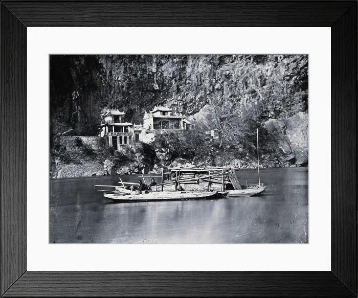 Framed Print : Pearl River, Kwangtung province, China, 1981 (from a negative of 1870). Creator: John Thomson Framed Print : Pearl River, Kwangtung province, China, 1981 (from a negative of 1870). Creator: John Thomson