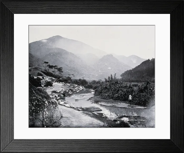 Framed Print : Pearl River, Kwangtung province, China, 1981 (from a negative of 1870). Creator: John Thomson Framed Print : Pearl River, Kwangtung province, China, 1981 (from a negative of 1870). Creator: John Thomson