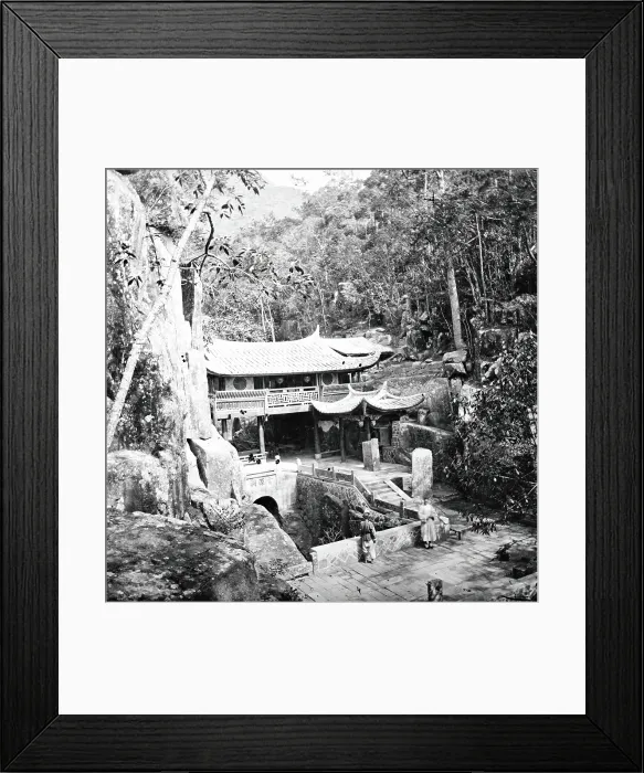 Framed Print : Yongquan Monastery, Drum Mountain, Fukien province, China, 1870 / 1871. Creator: John Thomson Framed Print : Yongquan Monastery, Drum Mountain, Fukien province, China, 1870 / 1871. Creator: John Thomson
