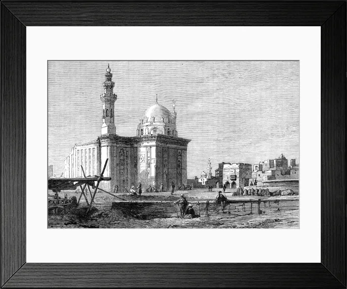 Framed Print : The Crisis in Egypt: Mosque of Sultan Hassan, Cairo, 1881. Creator: Unknown Framed Print : The Crisis in Egypt: Mosque of Sultan Hassan, Cairo, 1881. Creator: Unknown