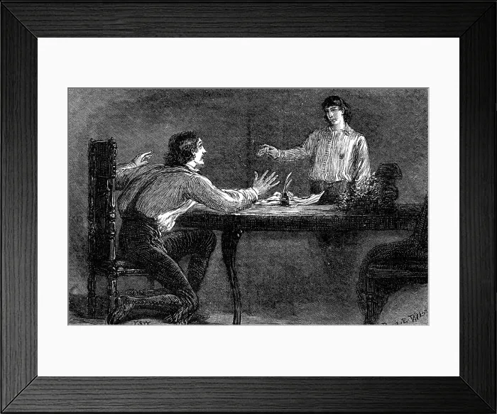 Framed Print : Sketches at the Lyceum: 'The Corsican Brothers': Mr. Irving as Fabien de France I... 1881 Framed Print : Sketches at the Lyceum: 'The Corsican Brothers': Mr. Irving as Fabien de France I... 1881