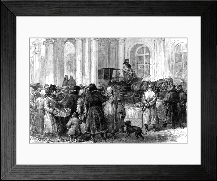 Framed Print : Entrance to the Winter Palace, St. Petersburg, 1881. Creator: Unknown Framed Print : Entrance to the Winter Palace, St. Petersburg, 1881. Creator: Unknown