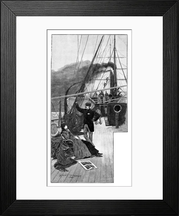 Framed Print : Off For A Holiday, 1883. Creator: Eugene Froment