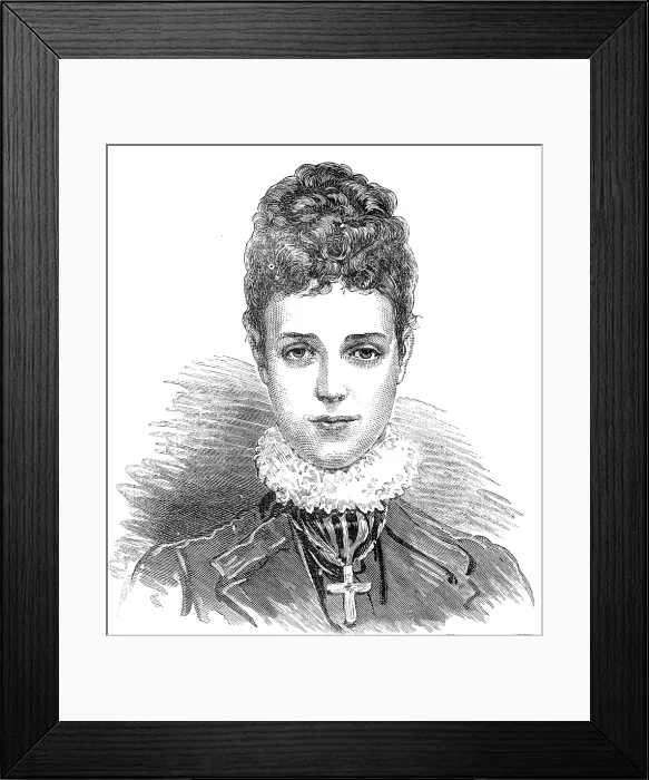 Framed Print : The new Empress of Russia, 1881. Creator: Unknown Framed Print : The new Empress of Russia, 1881. Creator: Unknown
