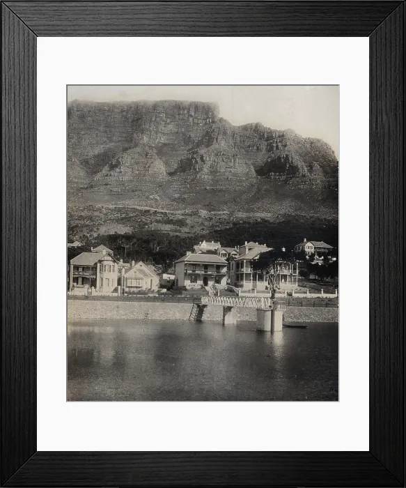 Framed Print : Cape of Good Hope, South Africa: houses and Table Mountain, 1905. Creator: Tempest Anderson Framed Print : Cape of Good Hope, South Africa: houses and Table Mountain, 1905. Creator: Tempest Anderson