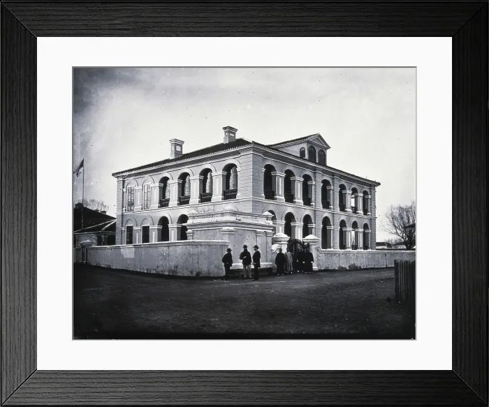Framed Print : Shanghai, Kiangsu province, China, 1981 (from a negative of 1871). Creator: John Thomson Framed Print : Shanghai, Kiangsu province, China, 1981 (from a negative of 1871). Creator: John Thomson