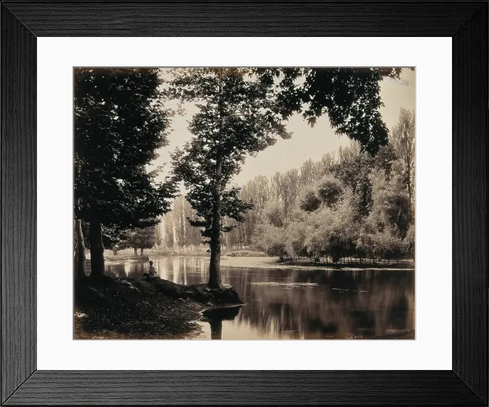 Framed Print : The Dhul canal, Kashmir, India, c1860s. Creator: Samuel Bourne Framed Print : The Dhul canal, Kashmir, India, c1860s. Creator: Samuel Bourne