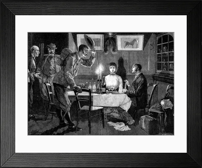 Framed Print : Intruders, 1881. Creator: W. I. Mosses Framed Print : Intruders, 1881. Creator: W. I. Mosses