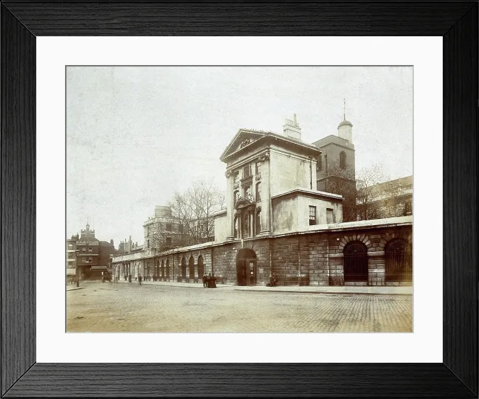 Framed Print : St Bartholomew's Hospital, London: Smithfield Gate, c1890. Creator: Unknown. St Bartholomew's Hospital, London: Smithfield Gate, c1890. Creator: Unknown Framed Print : St Bartholomew's Hospital, London: Smithfield Gate, c1890. Creator: Unknown. St Bartholomew's Hospital, London: Smithfield Gate, c1890. Creator: Unknown