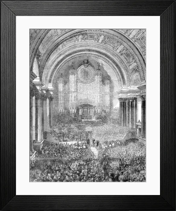 Framed Print : Mr. Gladstone at Leeds: interior of the Victoria Hall, Leeds Townhall - Presenting Addresses, 1881. Creator: Unknown Framed Print : Mr. Gladstone at Leeds: interior of the Victoria Hall, Leeds Townhall - Presenting Addresses, 1881. Creator: Unknown