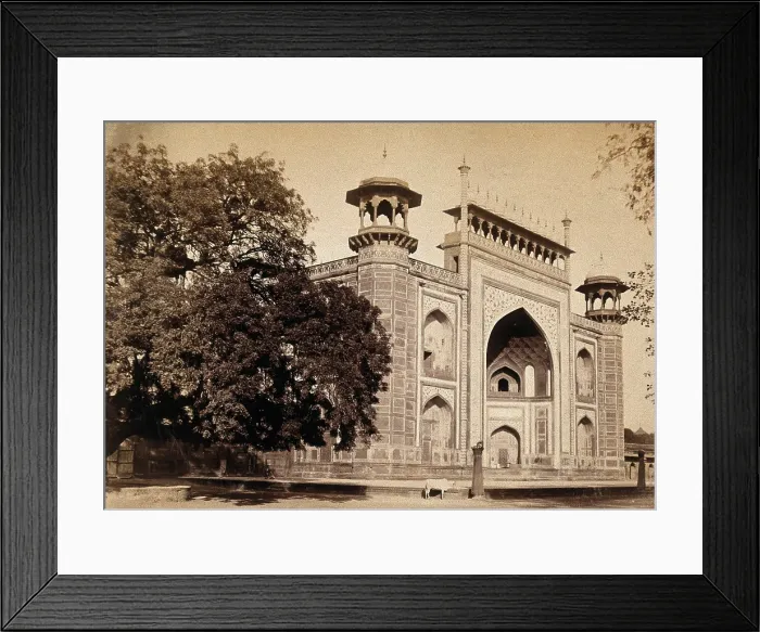 Framed Print : The Taj Mahal, Agra, India: entrance gate, c1900. Creator: Unknown Framed Print : The Taj Mahal, Agra, India: entrance gate, c1900. Creator: Unknown
