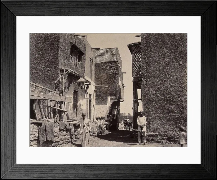 Framed Print : Buildings in the town of Machi Meani, Karachi, India, 1897. Creator: Unknown Framed Print : Buildings in the town of Machi Meani, Karachi, India, 1897. Creator: Unknown