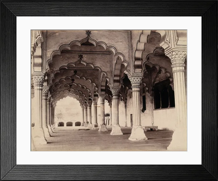 Framed Print : Agra, India: the Diwan-i-Am (Hall of Public Audience), c1900. Creator: Unknown Framed Print : Agra, India: the Diwan-i-Am (Hall of Public Audience), c1900. Creator: Unknown
