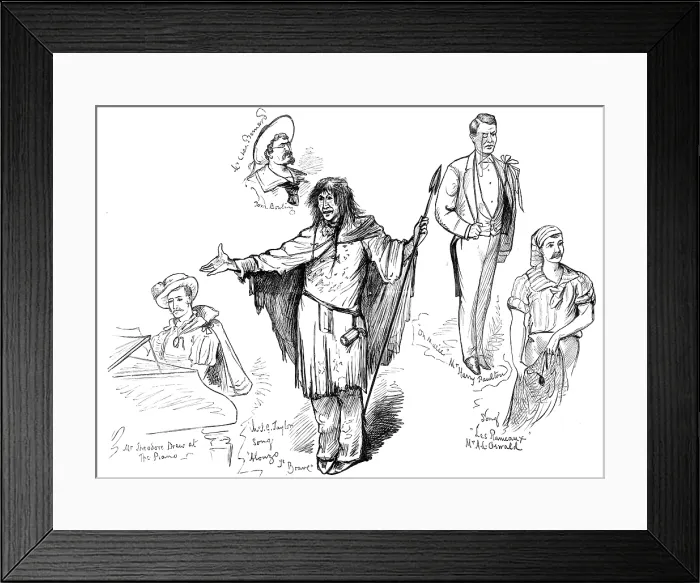 Framed Print : The Savage Club Entertainment at the Royal Albert Hall: some of the savages, 1883. Creator: Unknown Framed Print : The Savage Club Entertainment at the Royal Albert Hall: some of the savages, 1883. Creator: Unknown