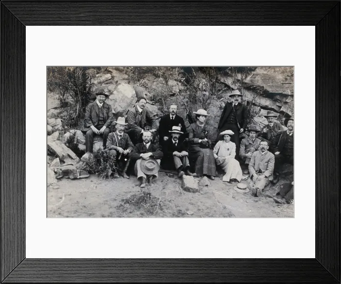 Framed Print : South Africa: members of an English geological party, 1905. Creator: Tempest Anderson Framed Print : South Africa: members of an English geological party, 1905. Creator: Tempest Anderson