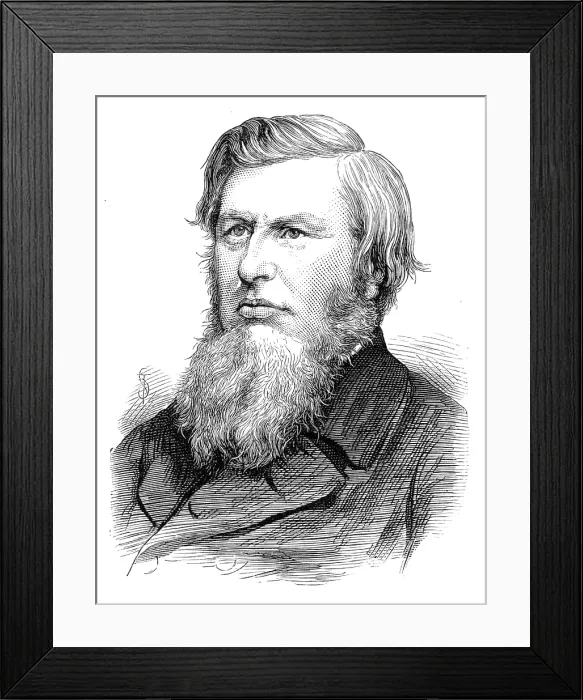 Framed Print : The Rev. T. M'cullagh, President of the Wesleyan Methodist Conference, 1883. Creator: Unknown. The Rev. T. M'cullagh, President of the Wesleyan Methodist Conference, 1883