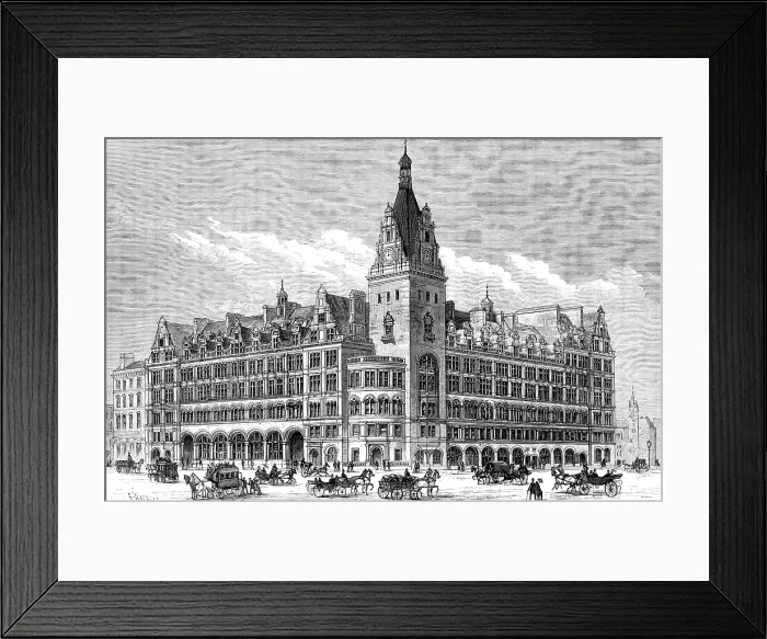Framed Print : The new Central Station Hotel, Glasgow, 1883. Creator: Unknown Framed Print : The new Central Station Hotel, Glasgow, 1883. Creator: Unknown