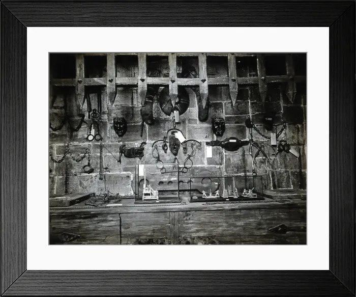Framed Print : Wellcome Historical Medical Museum, Wigmore Street, London: a display of instruments.. c1920s. Creator: Unknown Framed Print : Wellcome Historical Medical Museum, Wigmore Street, London: a display of instruments.. c1920s. Creator: Unknown