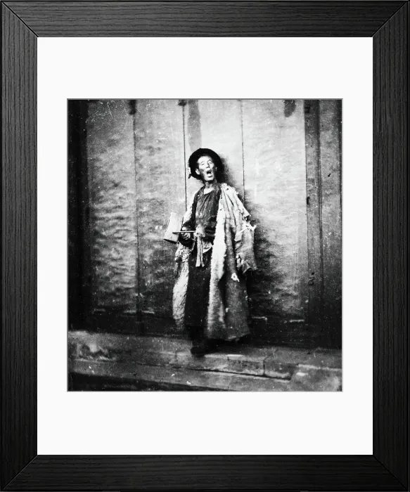 Framed Print : Peking, Pechili province, China: a nightwatchman, 1869, (1981). Creator: Unknown Framed Print : Peking, Pechili province, China: a nightwatchman, 1869, (1981). Creator: Unknown