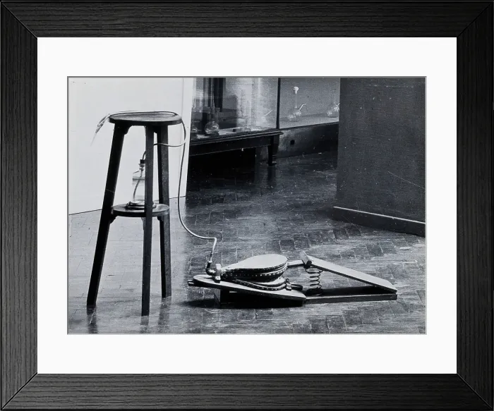 Framed Print : Pedal operated spray. Creator: Unknown