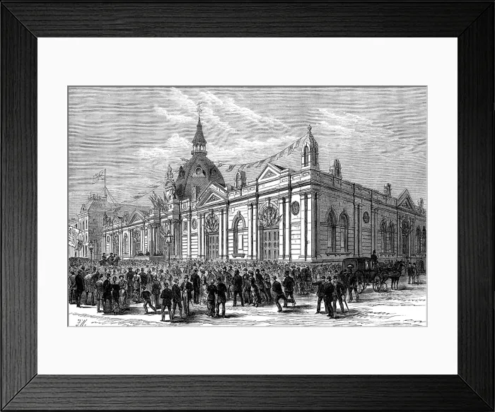 Framed Print : Opening the new Market-Hall, Southport, 1881. Creator: FW Framed Print : Opening the new Market-Hall, Southport, 1881. Creator: FW
