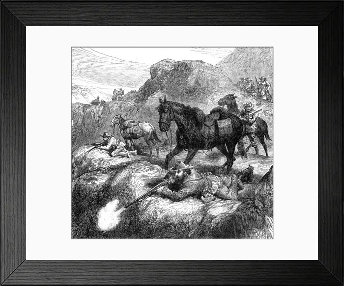 Framed Print : The War in the Transvaal: the Boers method of fighting, 1881. Creator: Unknown. The War in the Transvaal: the Boers method of fighting, 1881. Creator: Unknown Framed Print : The War in the Transvaal: the Boers method of fighting, 1881. Creator: Unknown. The War in the Transvaal: the Boers method of fighting, 1881. Creator: Unknown