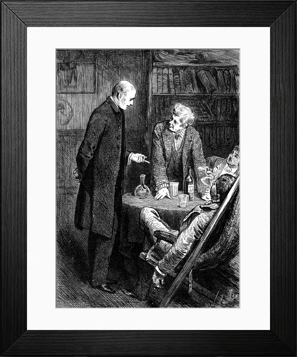 Framed Print : 'What right have you to drink whisky? You've never been in Scotland...', 1881 Framed Print : 'What right have you to drink whisky? You've never been in Scotland...', 1881