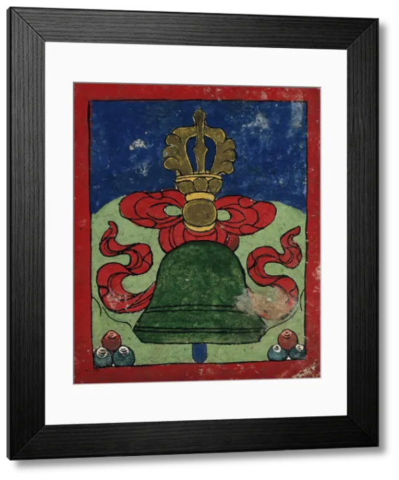 Framed Print : Tibetan fortune telling card. Creator: Unknown Framed Print : Tibetan fortune telling card. Creator: Unknown