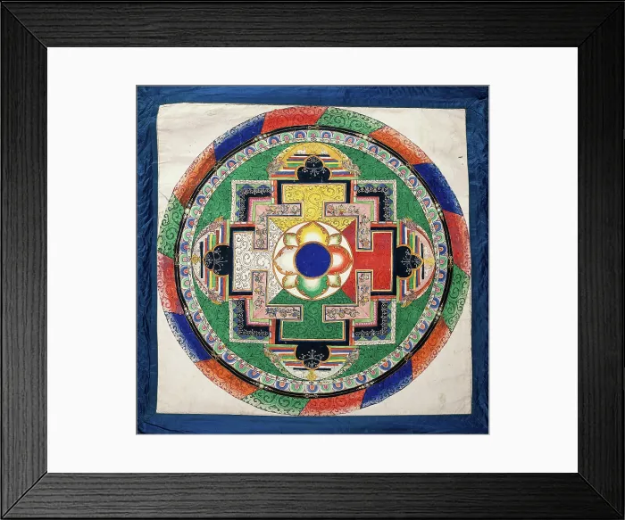 Framed Print : Circle (Mandala). Creator: Unknown Framed Print : Circle (Mandala). Creator: Unknown