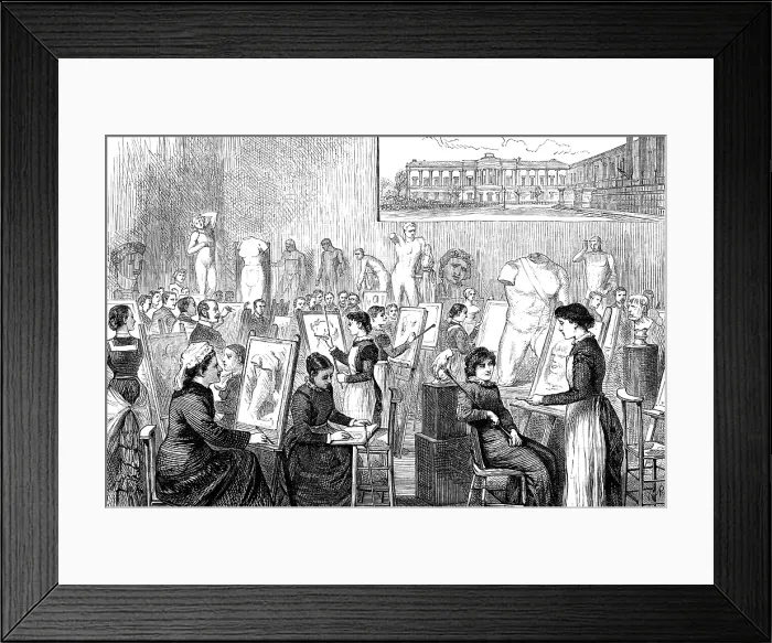 Framed Print : The Slade School of Fine Art, University College, Gower-Street, 1881. Creator: W.P Framed Print : The Slade School of Fine Art, University College, Gower-Street, 1881. Creator: W.P