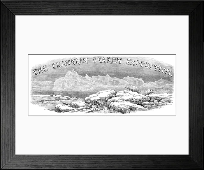 Framed Print : The Franklin Search Expedition, 1881. Creator: R&E Taylor Framed Print : The Franklin Search Expedition, 1881. Creator: R&E Taylor