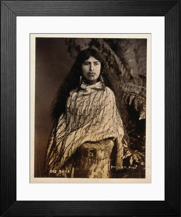 Framed Print : New Zealand: a Maori woman, c1880s. Creator: Elizabeth Pulman Framed Print : New Zealand: a Maori woman, c1880s. Creator: Elizabeth Pulman